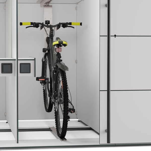 BikeBox Quattro – Design Fahrradgarage für 4 Fahrräder oder E-Bikes | wetterfest & modern